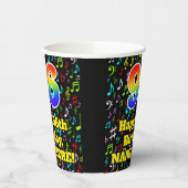 96誕生日:おもしろい音楽ノートPattern, Rainbow 96 紙コップ (左)