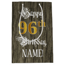 96誕生日:フェイク金ゴールドルック&ウッドフェイクパターン