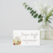 960オーガニックベビー赤ちゃんシャワーおむつラッフル エンクロージャーカード (スタンド正面)