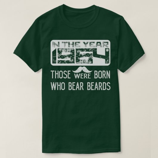 964年には髭を生生まれえる者がいた Tシャツ (デザイン正面)