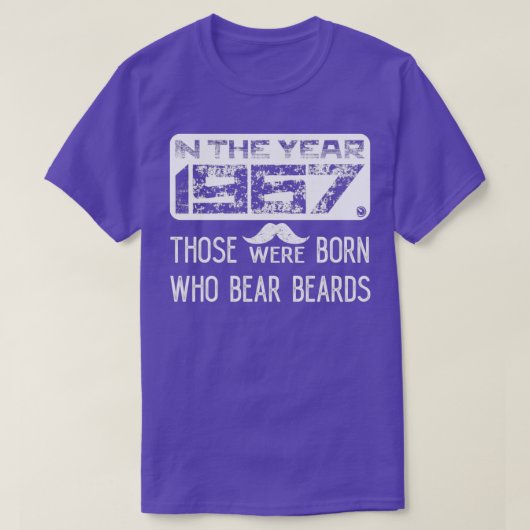 967年には髭を生生まれえる者がいた Tシャツ (デザイン正面)