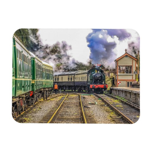 9681年の蒸気機関車 マグネット (横)