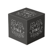 97周年記念ギフトチョークハート フォトキューブ (裏面アングル)