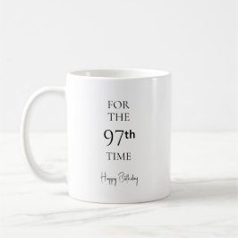 97回目の誕生日おめでとう コーヒーマグカップ