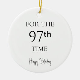 97回目の誕生日おめでとう セラミックオーナメント