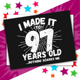 97歳の皮肉なミーム 面白い97歳の誕生日 ポストカード