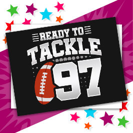 97歳タックルサッカーパーティー97誕生日 ポストカード