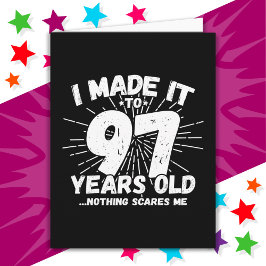 97歳皮肉ミームおもしろい97誕生日 カード