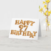 97番目の誕生日カード(クッキー愛好家の場合) カード (黄色い花)