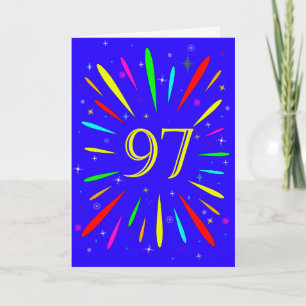 97番目の誕生日爆発カード カード