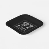 97番目の誕生日—インスパイアアールデコの外観「97」 +名前 ペーパープレート (傾斜あり)