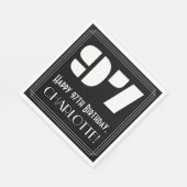 97番目の誕生日:インスパイアアールデコ検索"97" +名前 スタンダードランチョンナプキン (角)