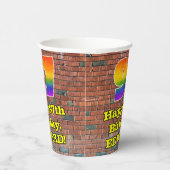 97誕生日:おもしろいグラフィティインスパイアレインボー97 紙コップ (右)