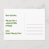 97誕生日-おもしろい花火パターン+虹97 ポストカード (裏面)