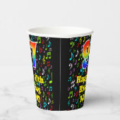 97誕生日:おもしろい音楽ノートPattern, Rainbow 97 紙コップ (右)
