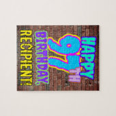 97誕生日～おもしろい、アーバン・グラフィティ・ルック ジグソーパズル (横)