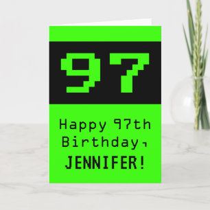 97誕生日:ネディ/オタク系のスタイル「97」と名前 カード