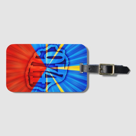 974 Ile de la Réunion ラゲッジタグ (正面横)