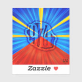 974 Ile de la Réunion - Drapeau réunionnais シール (シート)