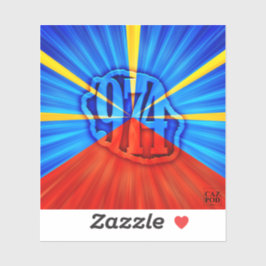 974 Ile de la Réunion - Drapeau réunionnais シール