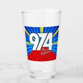 974 Ile de la Réunion - Drapeau réunionnais タンブラーグラス