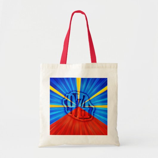 974 Ile de la Réunion - Drapeau réunionnais トートバッグ (正面)