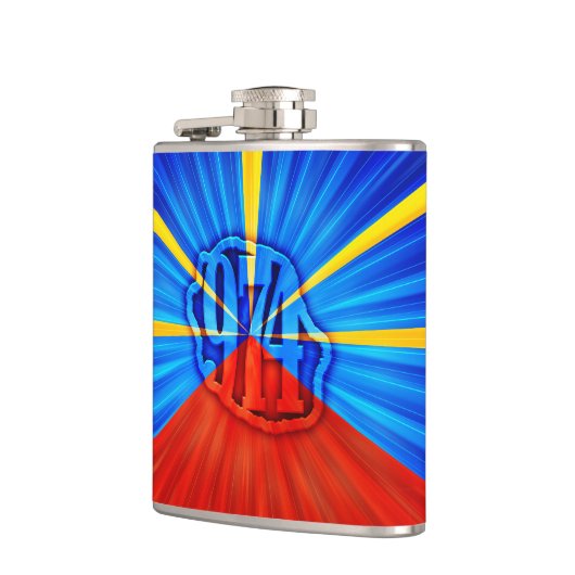 974 Ile de la Réunion - Drapeau réunionnais フラスク (左)