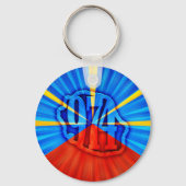 974 Ile de la Reunion Signature Maveli R zoom1 キーホルダー (正面)