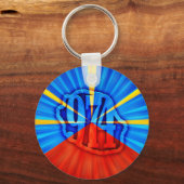 974 Ile de la Reunion Signature Maveli R zoom1 キーホルダー (正面)