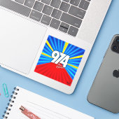 974 Ile de la Reunion Signature Maveli R zoom1 シール (ノートパソコンとiPhone)