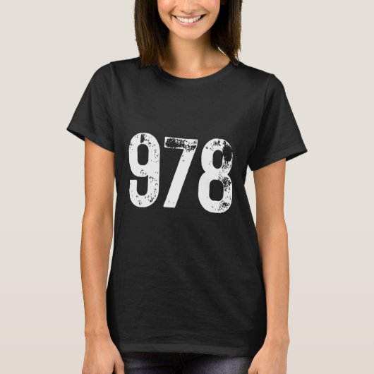 978 Area Code Lowell MA Mobile Telephone Area Code Tシャツ (正面)