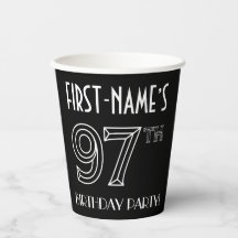 97th Birthday Party:アールデコスタイル+名前をカスタムする