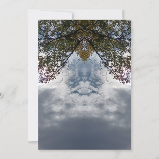 97Z Unique Colorful Abstract Nature サンキューカード (正面)