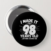 98おもしろい誕生日引用文皮肉98歳 缶バッジ (正面&裏面)