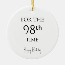 98回目の誕生日おめでとう セラミックオーナメント