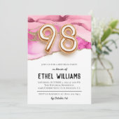 98歳の誕生日パーティーの招待状 招待状 (スタンド正面)