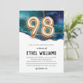 98歳の誕生日パーティー招待状 招待状 (スタンド正面)