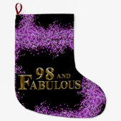 98歳の誕生日 ラージクリスマスストッキング (正面)