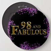 98歳の誕生日 缶バッジ (正面&裏面)