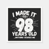 98歳皮肉ミームおもしろい98誕生日 スタンダードカクテルナプキン (正面)