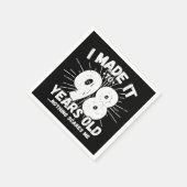 98歳皮肉ミームおもしろい98誕生日 スタンダードカクテルナプキン (角)