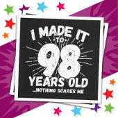 98歳皮肉ミームおもしろい98誕生日 スタンダードカクテルナプキン