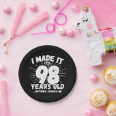 98歳皮肉ミームおもしろい98誕生日 ペーパープレート (パーティー)