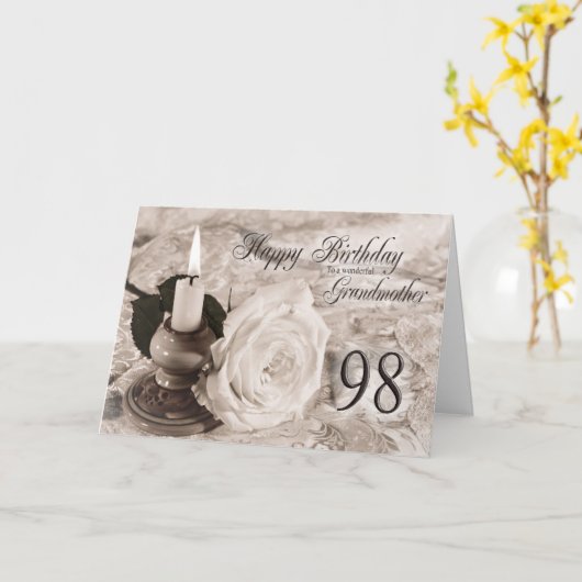 98誕生日カード カード (黄色い花)