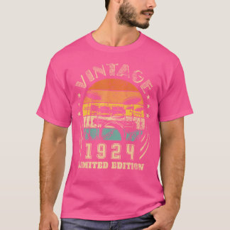 98誕生日ギフトドラムドラマーレトロ1924ドラム Tシャツ