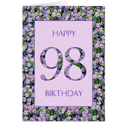 98誕生日パープルデイジー (正面)