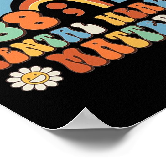 988セミコロン精神衛生問題の自殺の防止 ポスター (角)