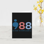 988精神衛生問題自殺防止戦争 カード (黄色い花)