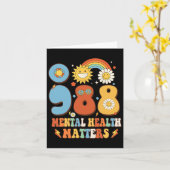 988精神衛生問題自殺防止戦争 カード (黄色い花)