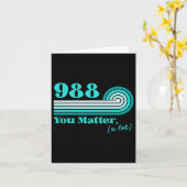 988自殺予防メンタルヘルス認識度Ret カード (黄色い花)